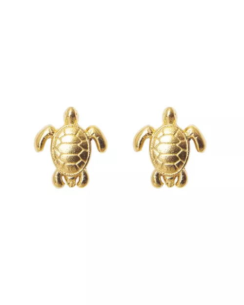 Turtle Earrings Gold 