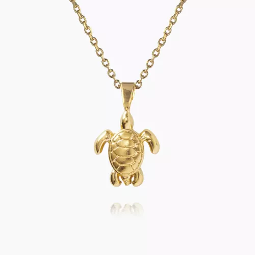 Turtle Necklace Gold 