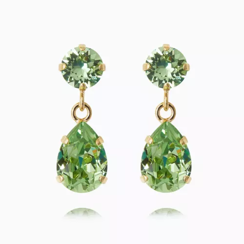 Mini Drop Earrings - Peridot