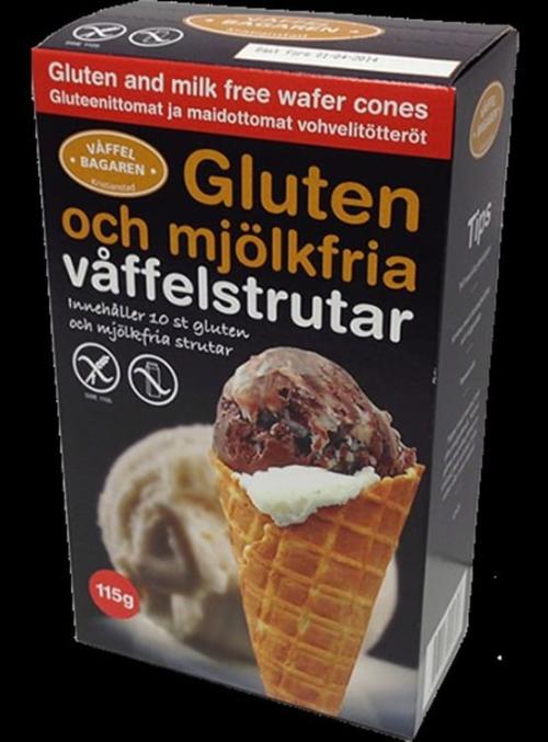 Iskjeks Glutenfri 10stk Våffelbagaren