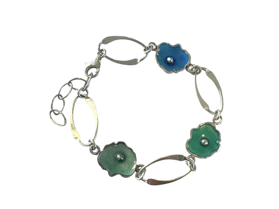 Embla - Ea armb&aring;nd, turkis & sj&oslash;gr&oslash;nn