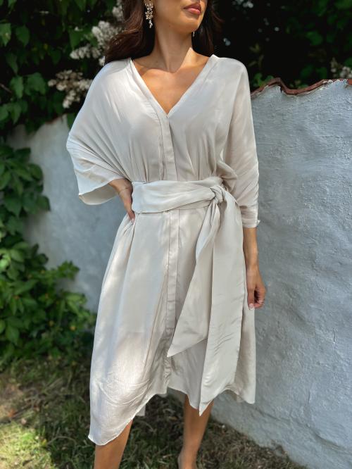 Kimono Dress Divalicious - Beach Beige