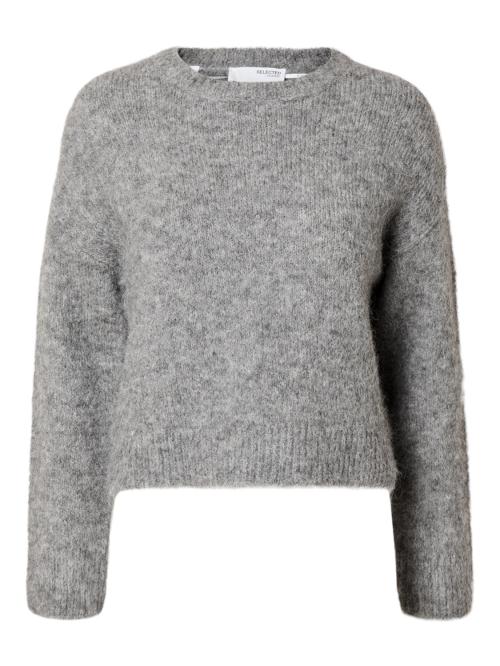 Gabella Pullover Knit - Light Grey Melange