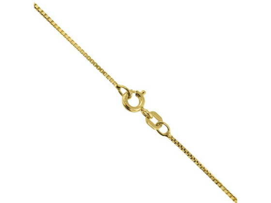 Veneziansk forgylt s&oslash;lvkjede - 42 + 3cm