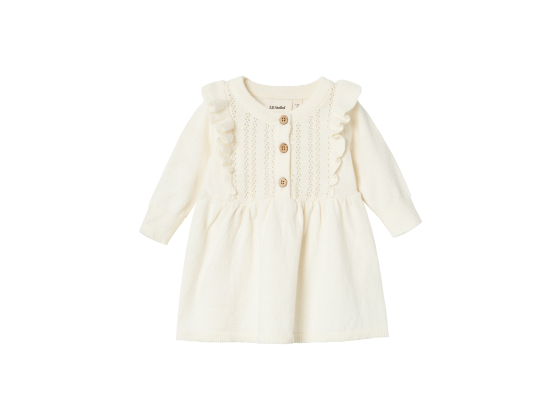 Nina Knit Dress, Coconut Milk - Lil' Atelier