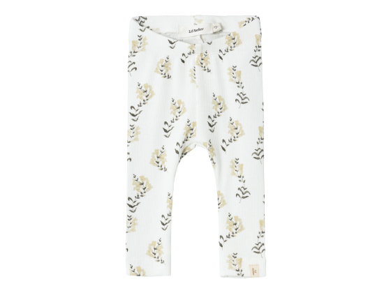 Gavo Slim Legging, Coconut Milk Yellow Flower - Lil' Atelier