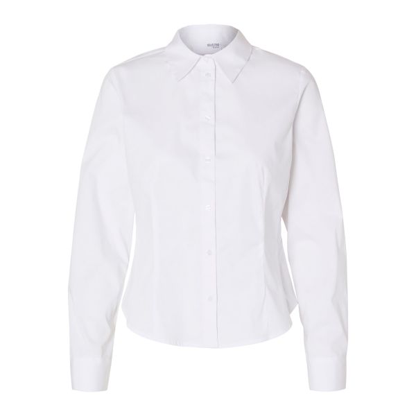 Amira Fitted Shirt - Bright White