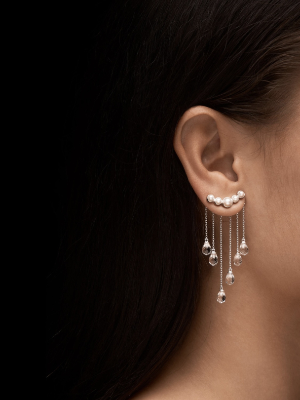 Rain Earring - Silver - Image 1