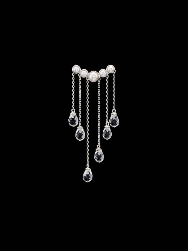 Rain Earring - Silver - Image 2