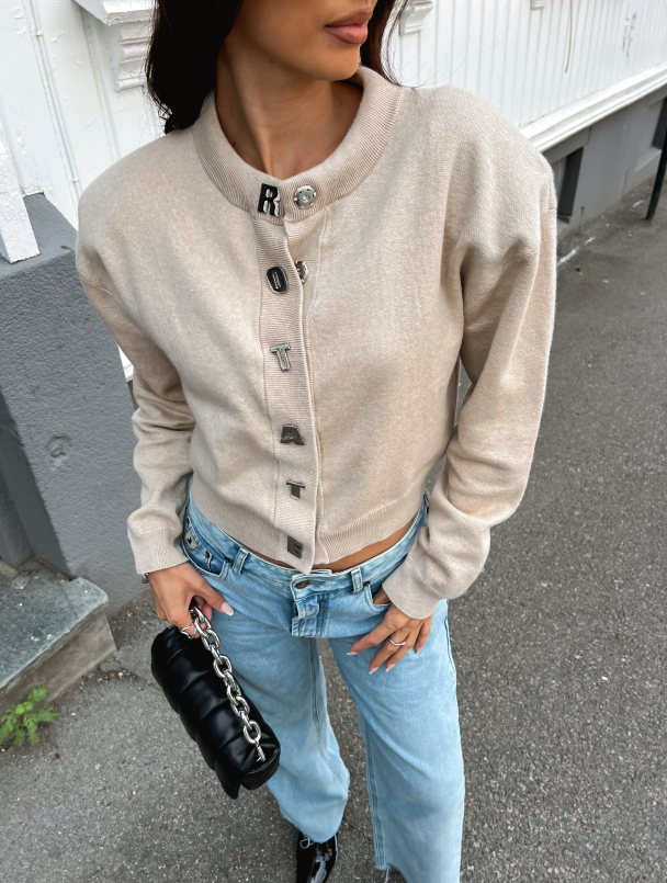Firm Knit Cardigan - Starfish - Image 1