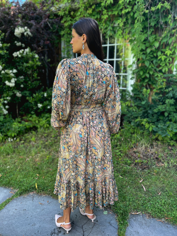 Bohemian Midi Dress - Feathers - Image 6