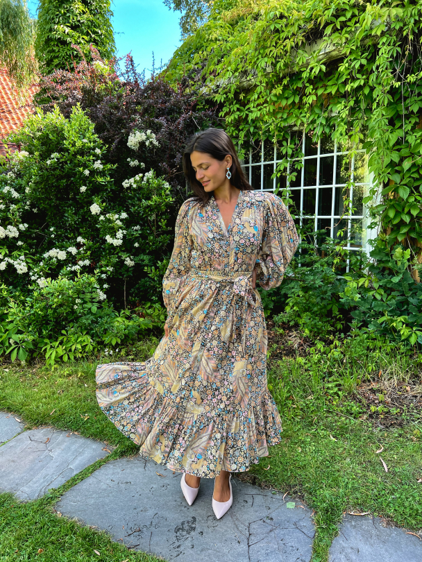 Bohemian Midi Dress - Feathers - Image 9