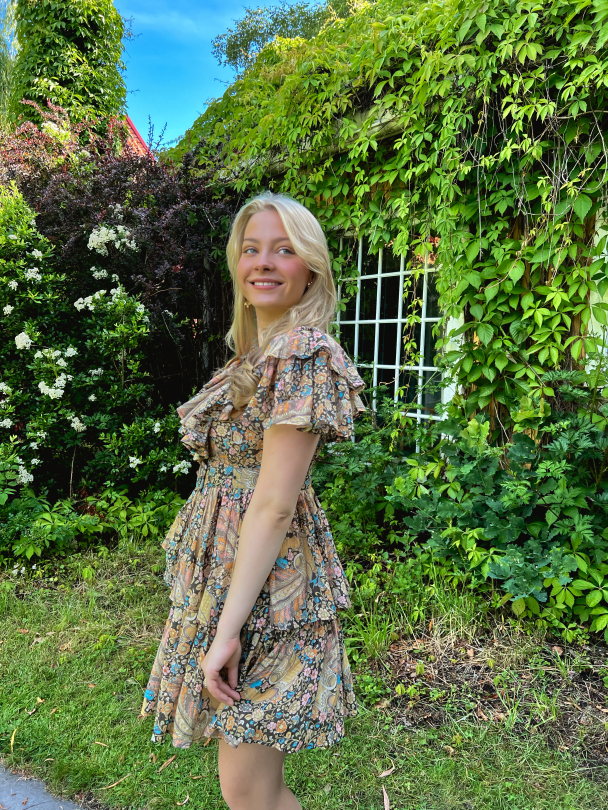 Bohemian Ruffle Dress - Feathers - Image 7