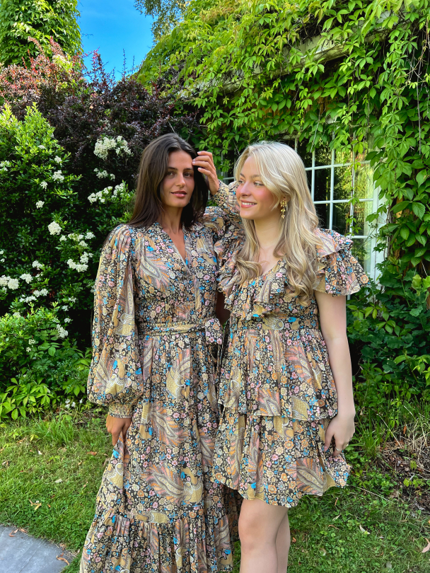Bohemian Ruffle Dress - Feathers - Image 8
