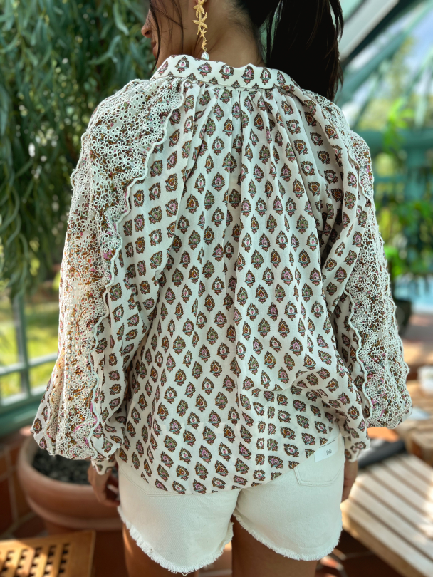 Cotton Slub Top - Paisley - Image 8