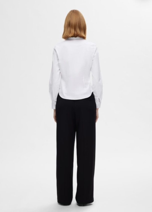 Amira Fitted Shirt - Bright White - Image 3