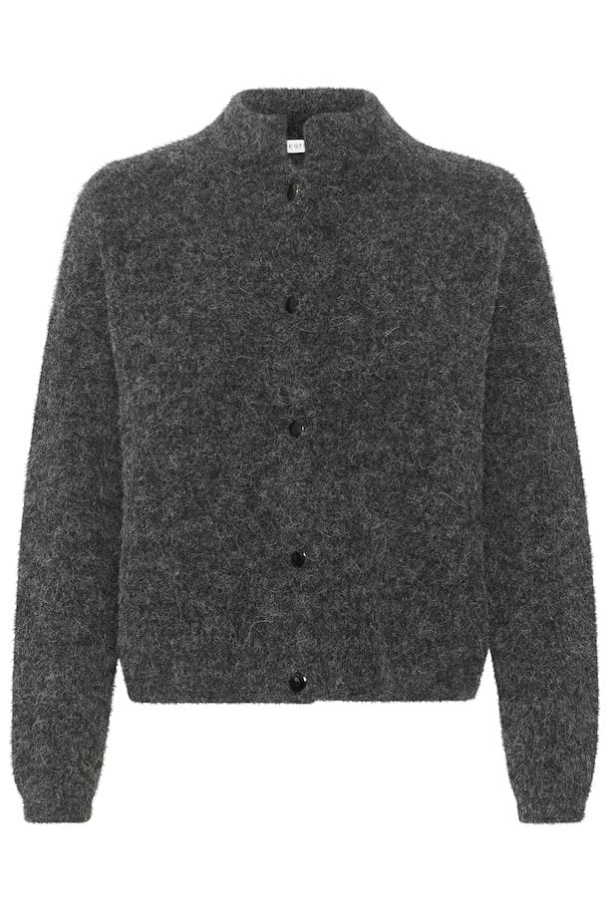 Alpha short cardigan - Charcoal melange - Image 2