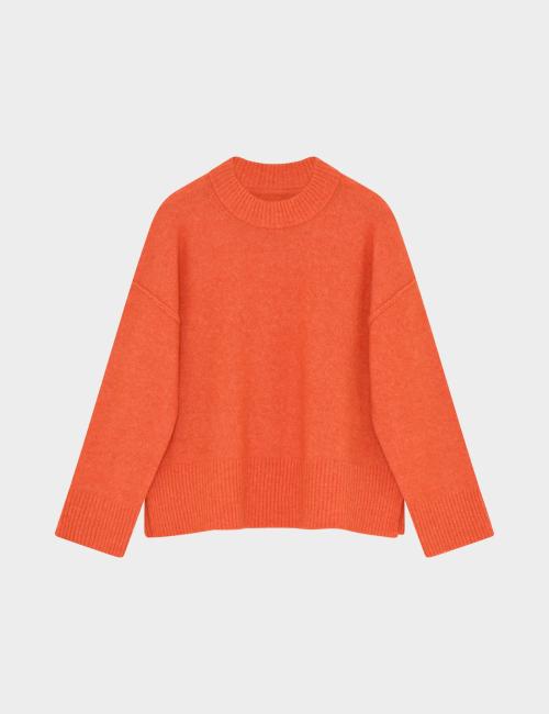 Josie Cozy Days Sweater - Persimmon Orange