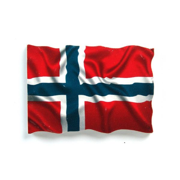  Magnet, norsk flagg 3D 