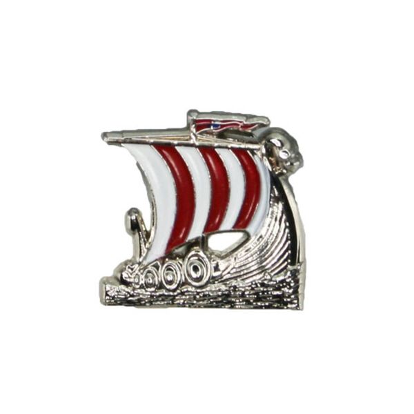 Pin med vikingskip 