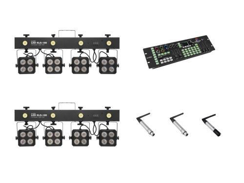 Lyspakke Eurolite Set 2x KLS-180 & Color Chief & QuickDMX transmitter & 2x receiver