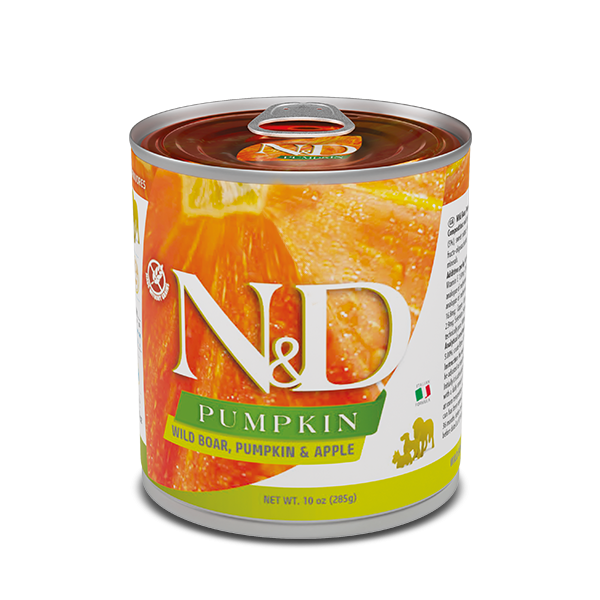 N&D PUMPKIN WILD BOAR, PUMPKIN & APPLE ADULT VÅTFÔR