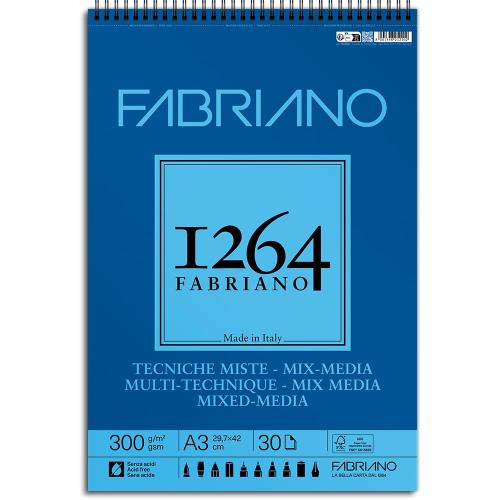 Fabriano 1264 Mixed Media – Spiral 300g A3 30ark