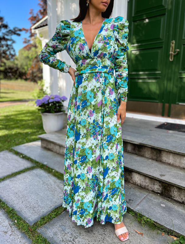 Georgette Maxi Dress - Poppy - Image 1