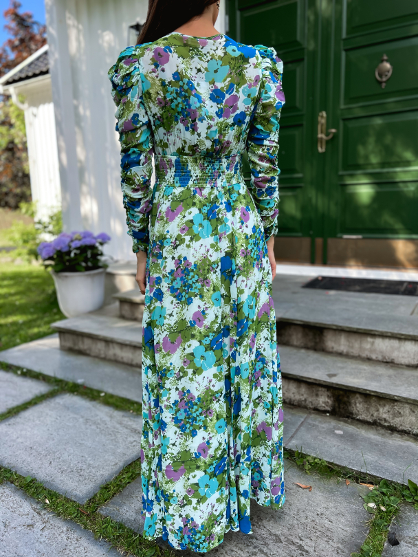 Georgette Maxi Dress - Poppy - Image 3