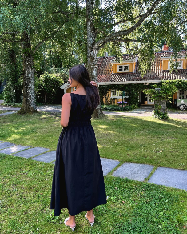 Carinna Midi Dress - Black - Image 5