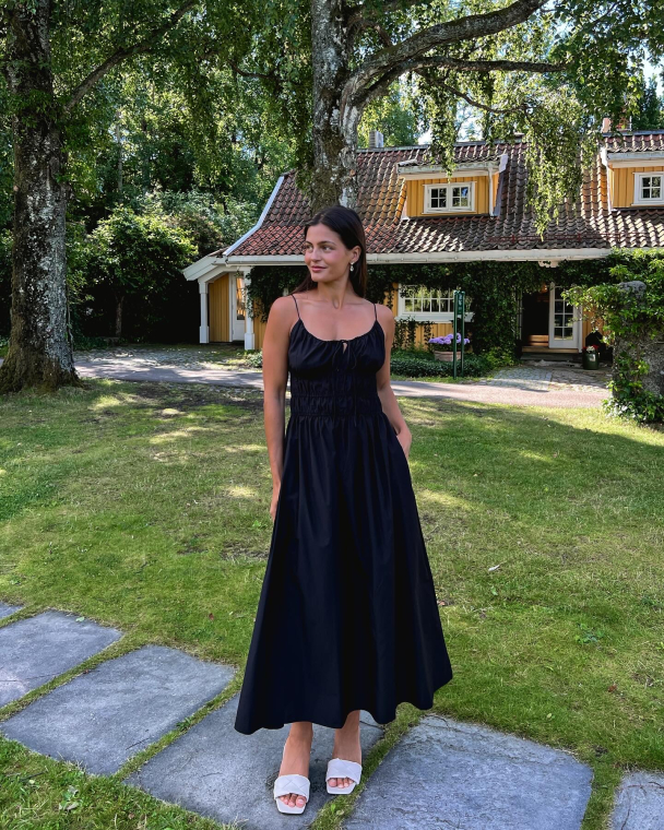 Carinna Midi Dress - Black - Image 6