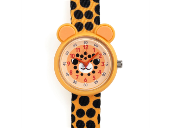 Klokke med leopardmotiv