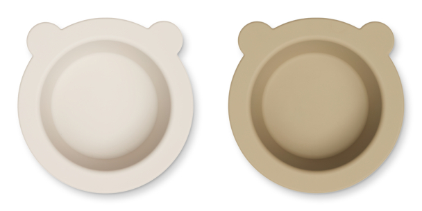 Peony Skål Sklisikker 2-pk - Sandy/Oat - Image 1