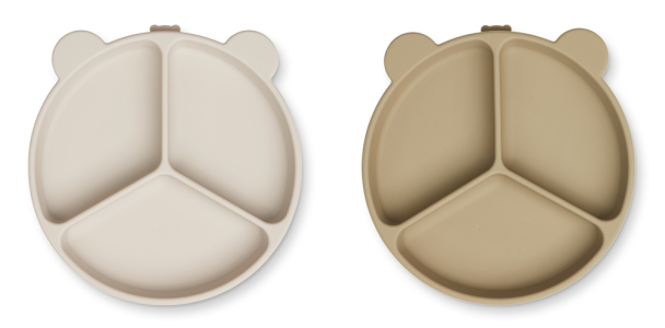 Stacy Tallerken Sklisikker 2-pk - Sandy/Oat - Image 1