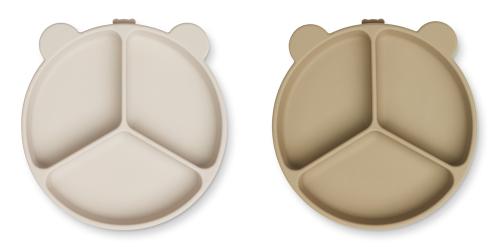 Liewood | Stacy Tallerken Sklisikker 2-pk - Sandy/Oat