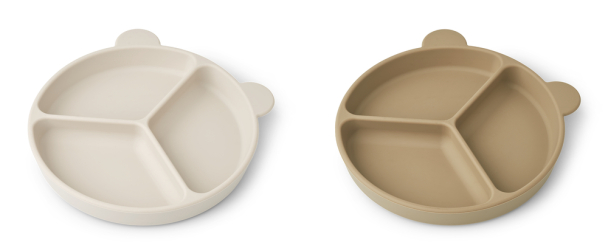 Stacy Tallerken Sklisikker 2-pk - Sandy/Oat - Image 2