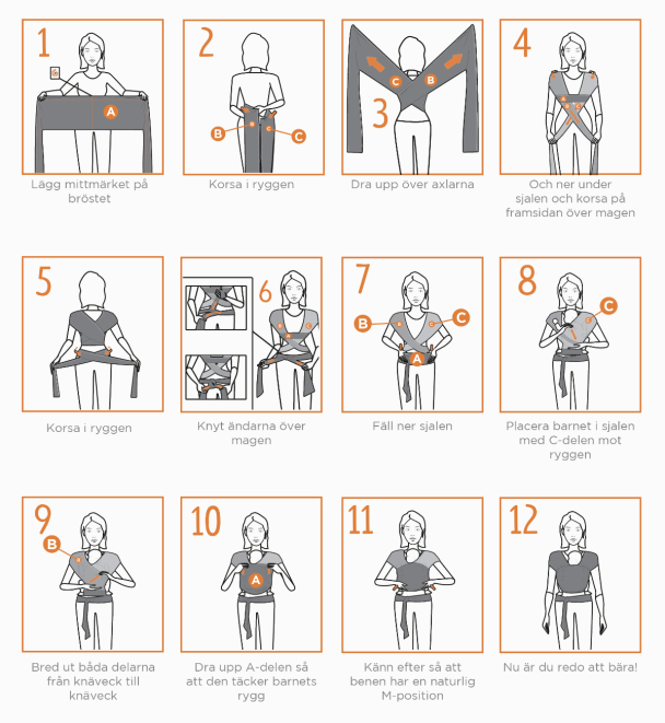 Ergobaby | Aura Knit Bæresjal - Black - Image 2