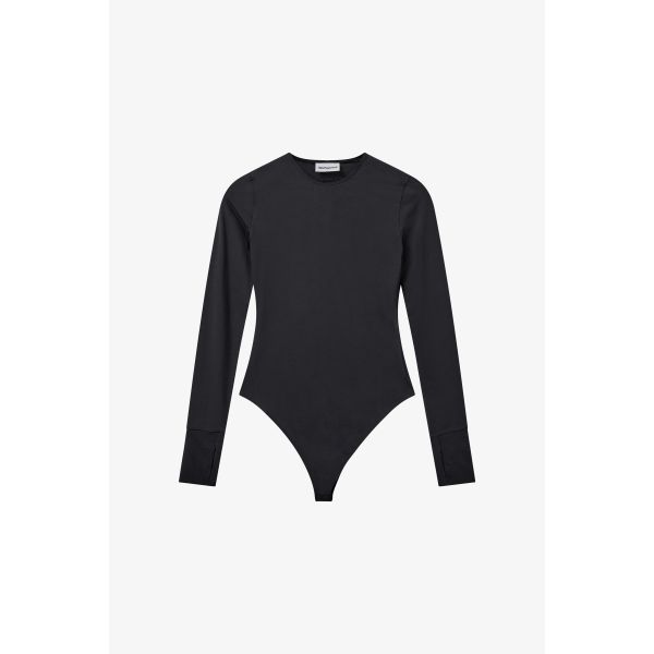 Gigi Long Sleeve Body - Deep Black