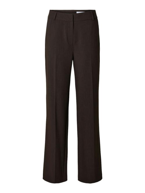 Rita Wide Pant - Coffee Bean/Melange