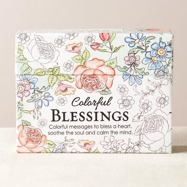 Boxed Coloring Cards - Colorful Blessings