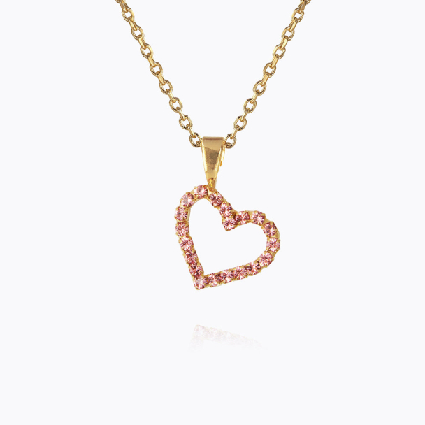 Mini Sweetheart Necklace - Light Rose - Image 1