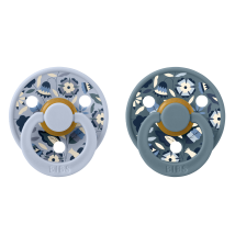 BIBS x LIBERTY - COLOUR 2-PK BOBO DUSTY BLUE MIX