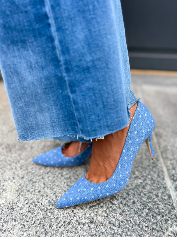Aljo Dotted Denim - Dusty Blue - Image 3