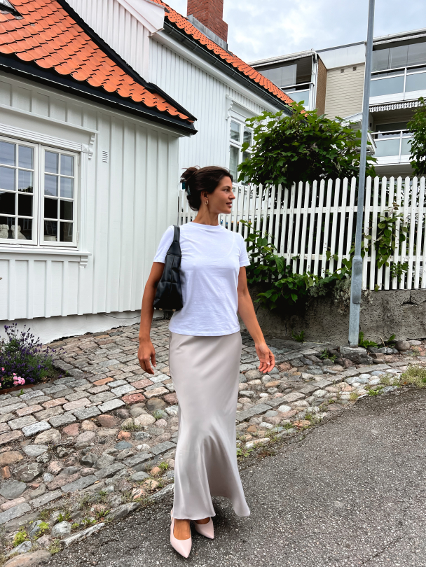 Lena Ankle Skirt - Dove - Image 3