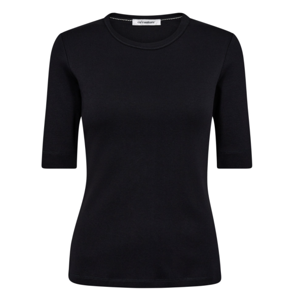 Granny CC SS Black Tee  |  Granny CC SS Black Tee fra Co´Couture