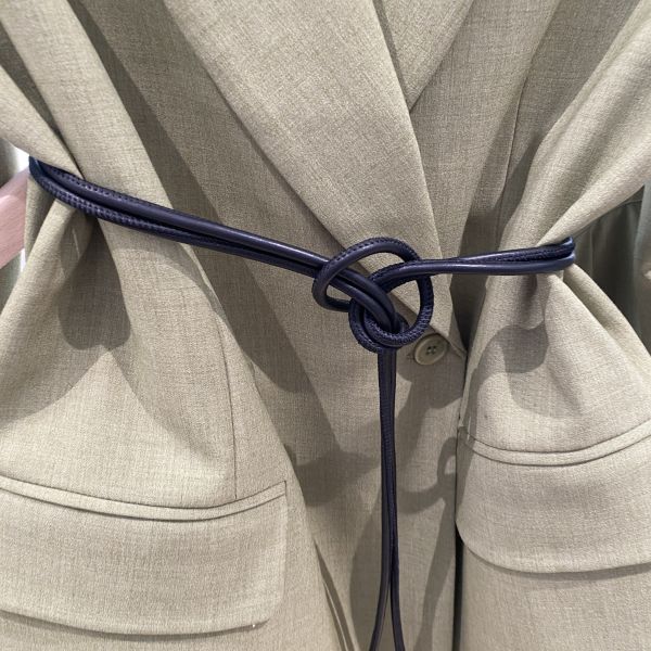 Mai Thin Leather Robe Belt