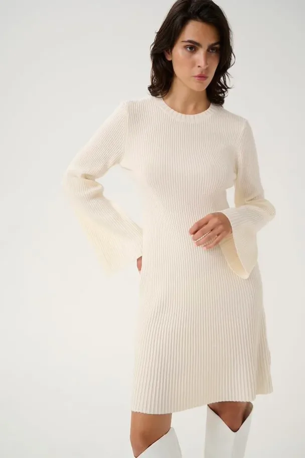 Antali Wool Short dress - Egret  - Image 4