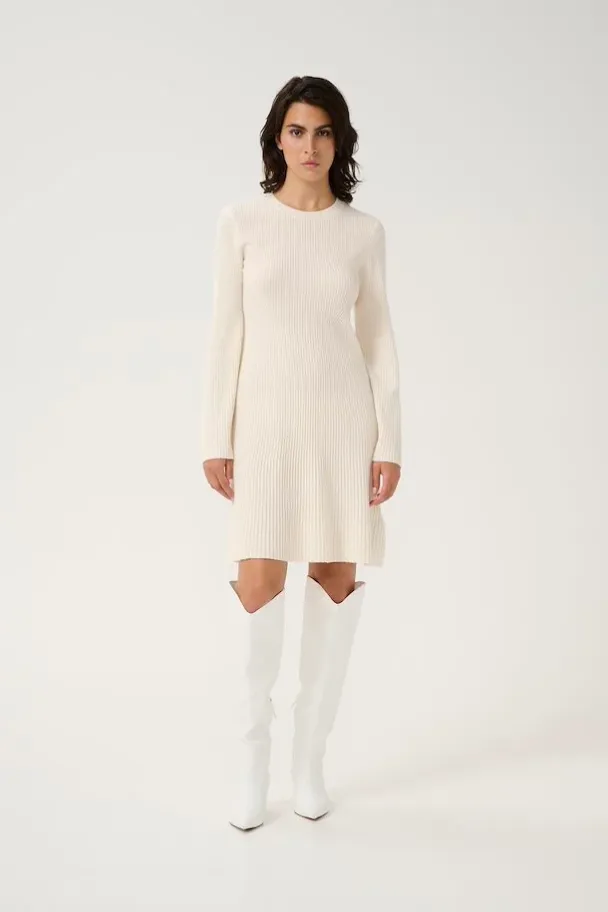 Antali Wool Short dress - Egret  - Image 5