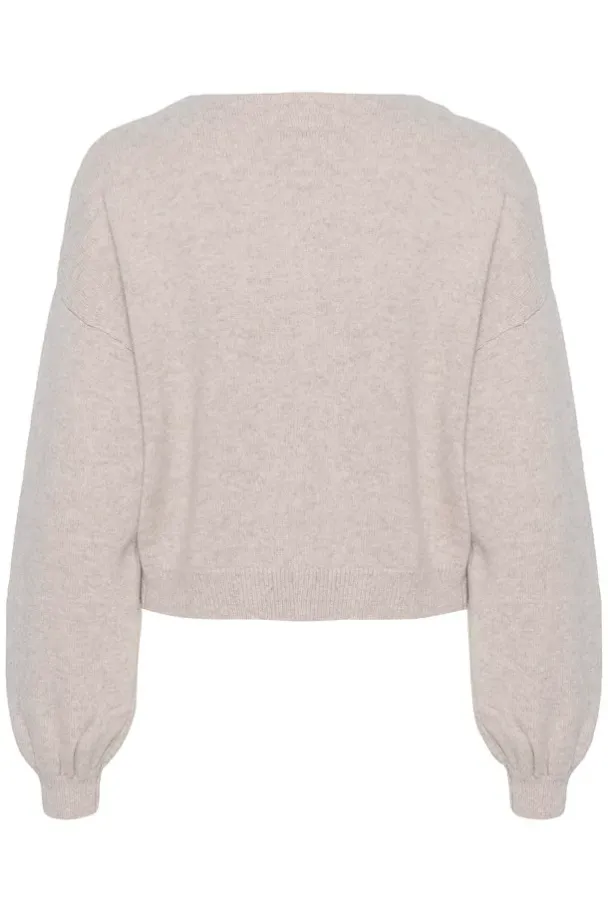 Manzi Wool Cardigan - String Melange - Image 2