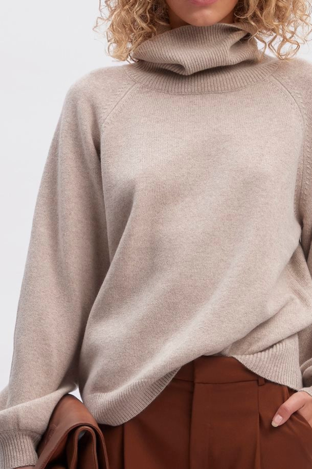 Manzi Wool Rollneck - String Melange  - Image 3